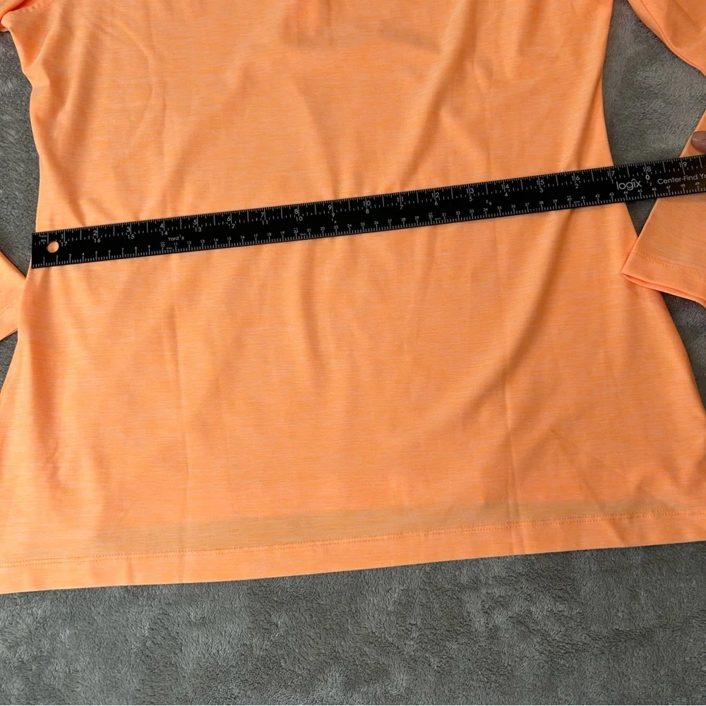 Peter Millar Long Sleeve Polo Shirt‎ Women's Crown Performance Orange Size M